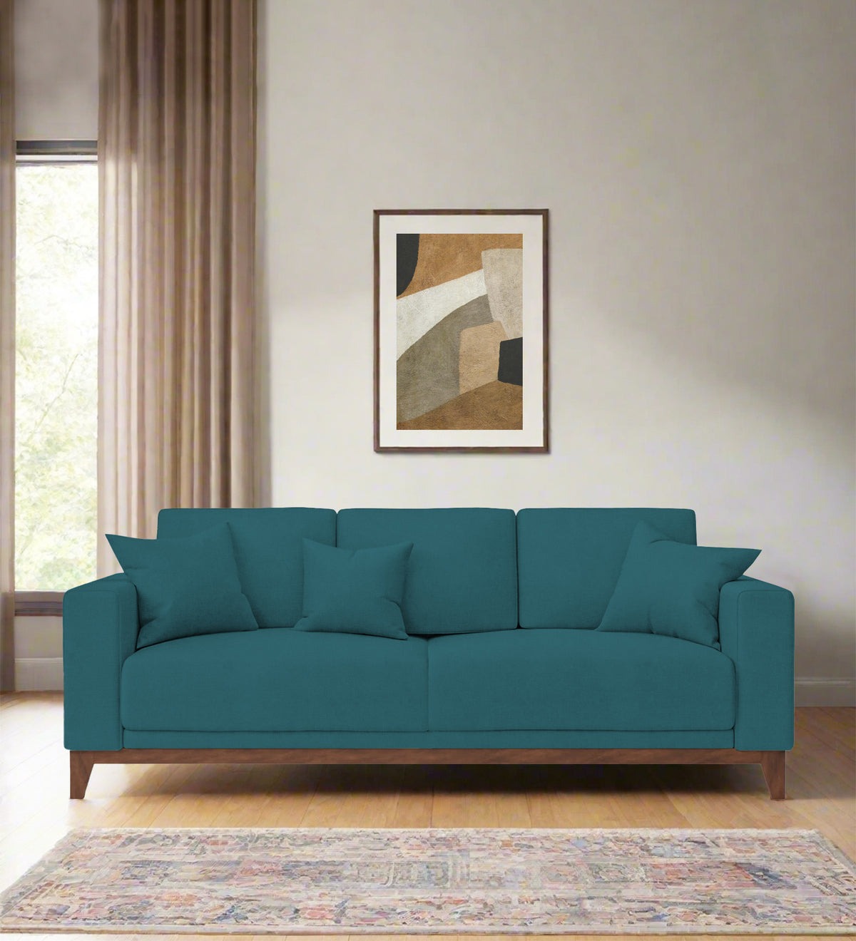 Luca Fabric 3 Seater Sofa