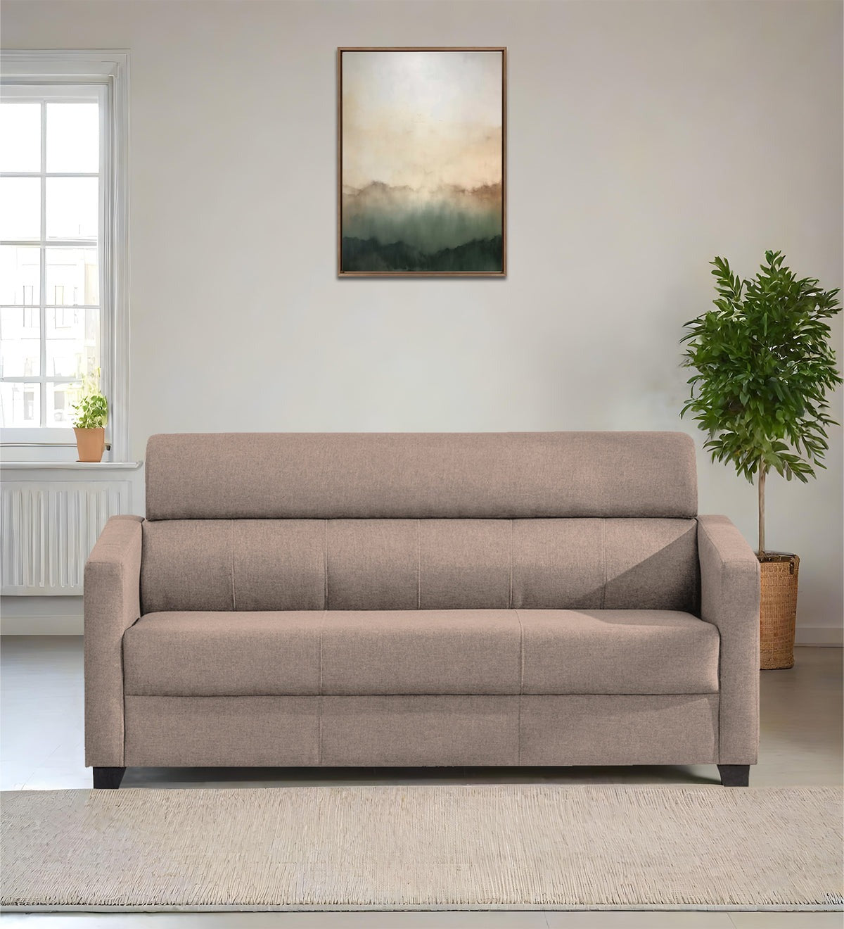 Devo Fabric 3 Seater Sofa