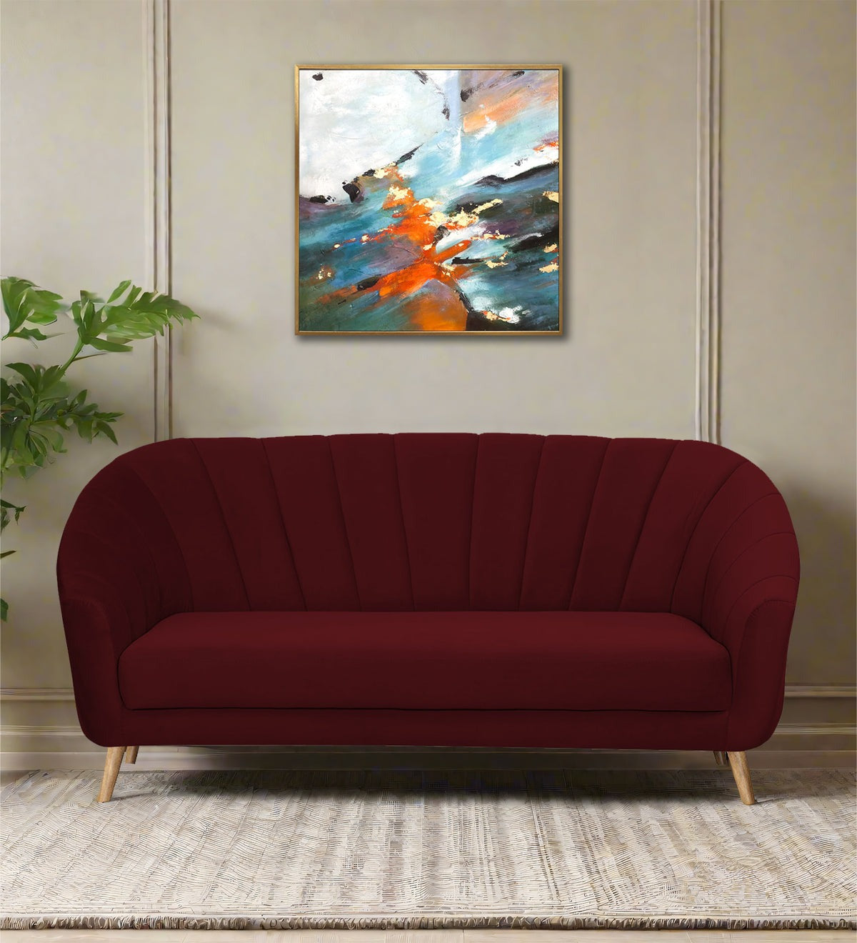 Kaylee Velvet 3 Seater Sofa