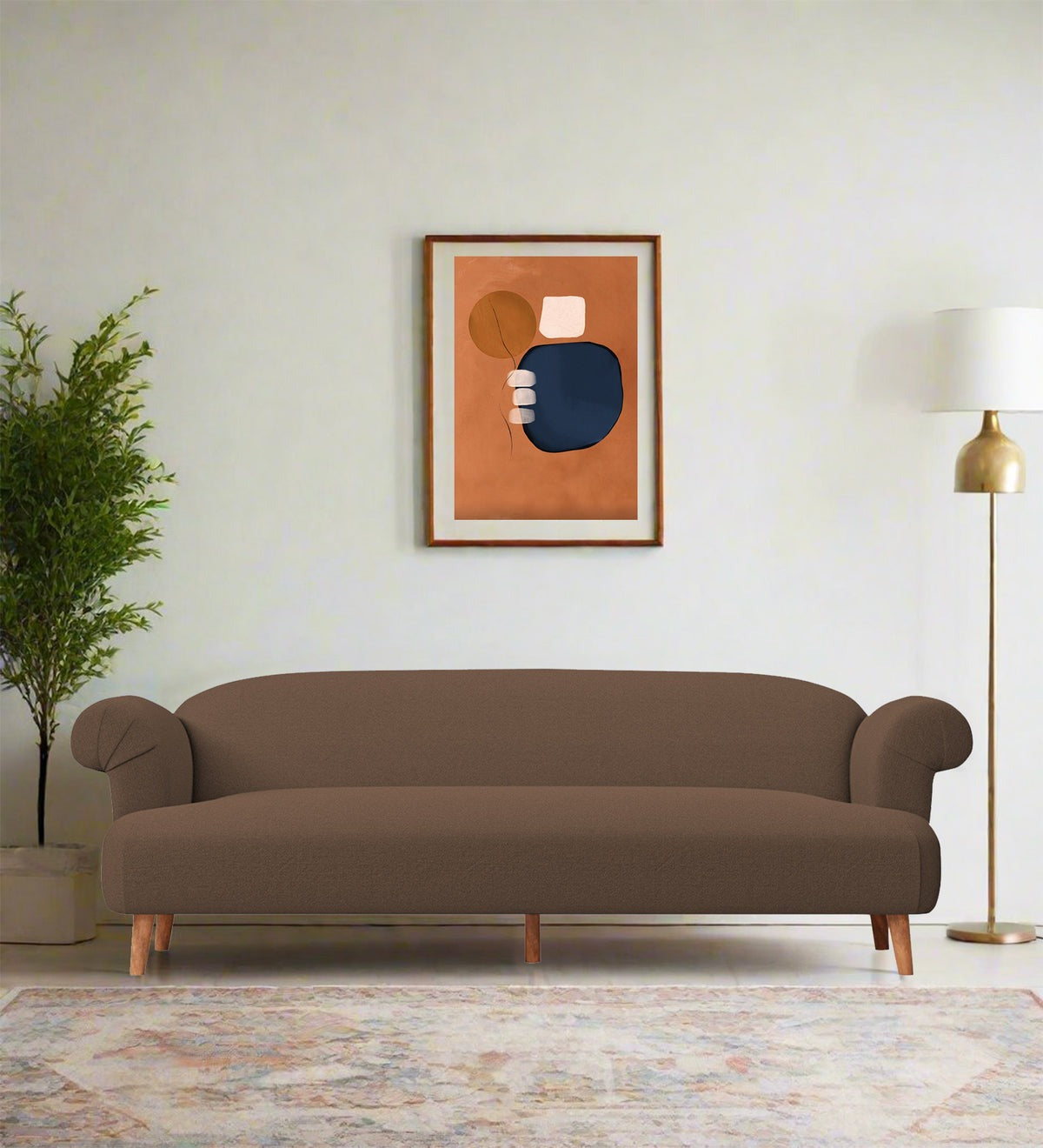 Barber Fabric 3 Seater Sofa