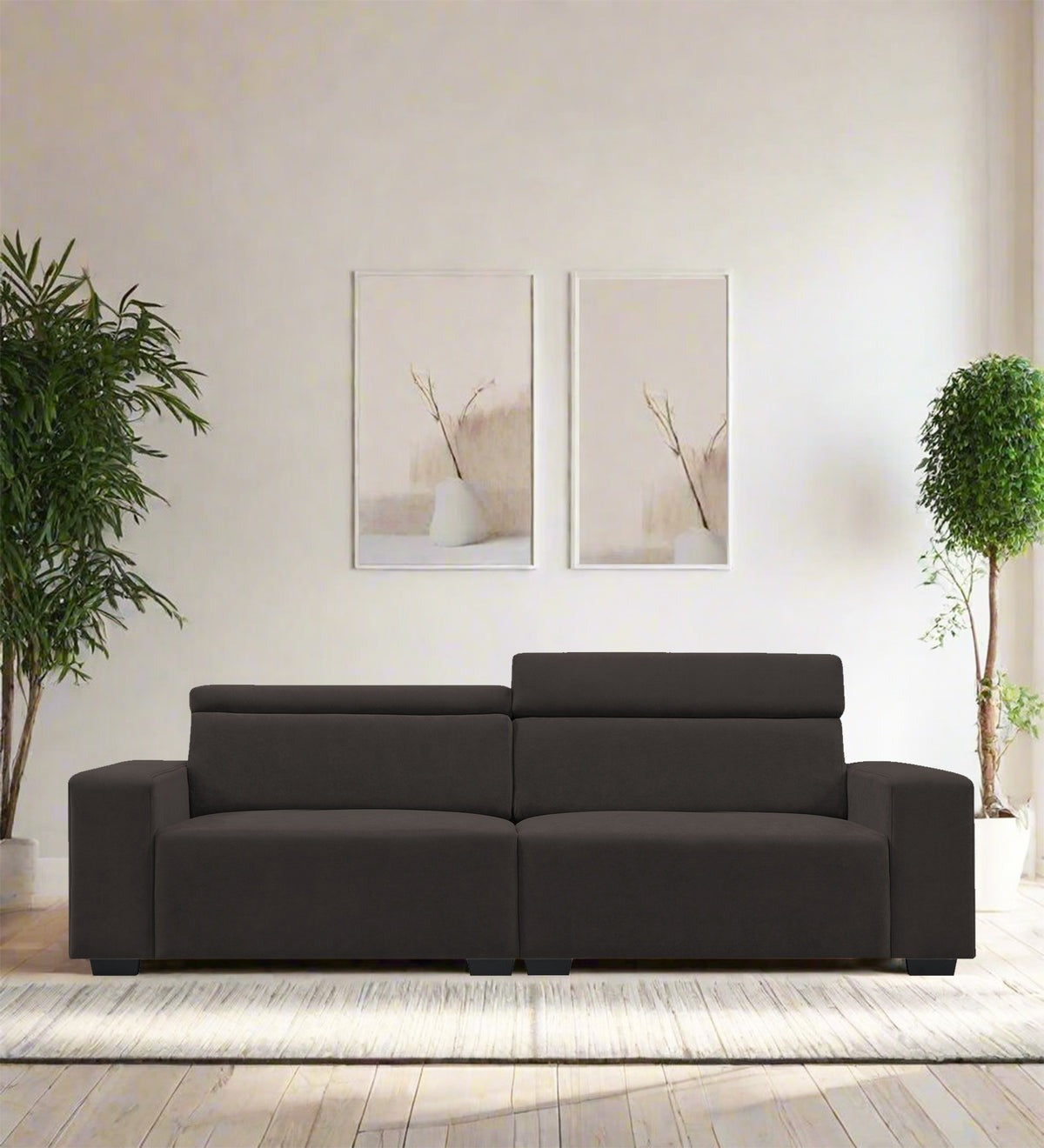 Hiro Fabric 3 Seater Sofa