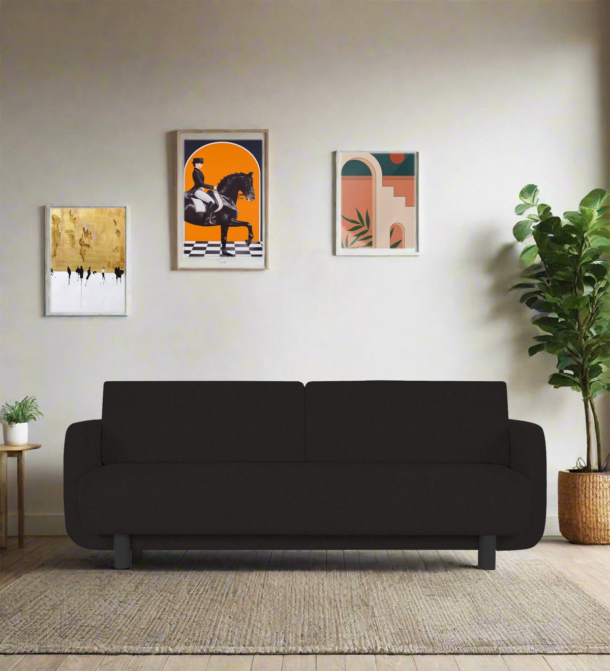 Varu Fabric 3 Seater Sofa