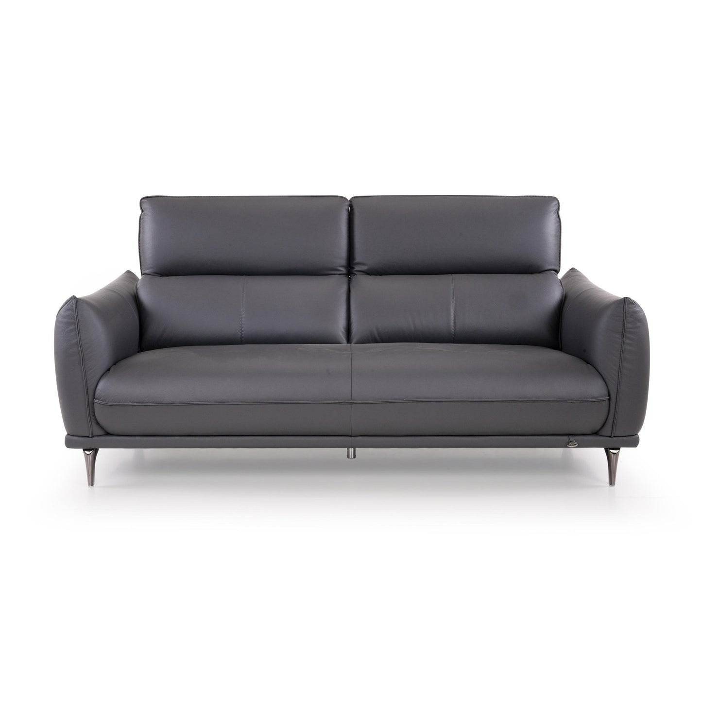 Arnett Leather 3 Seater Sofa with Adjustable Headrest