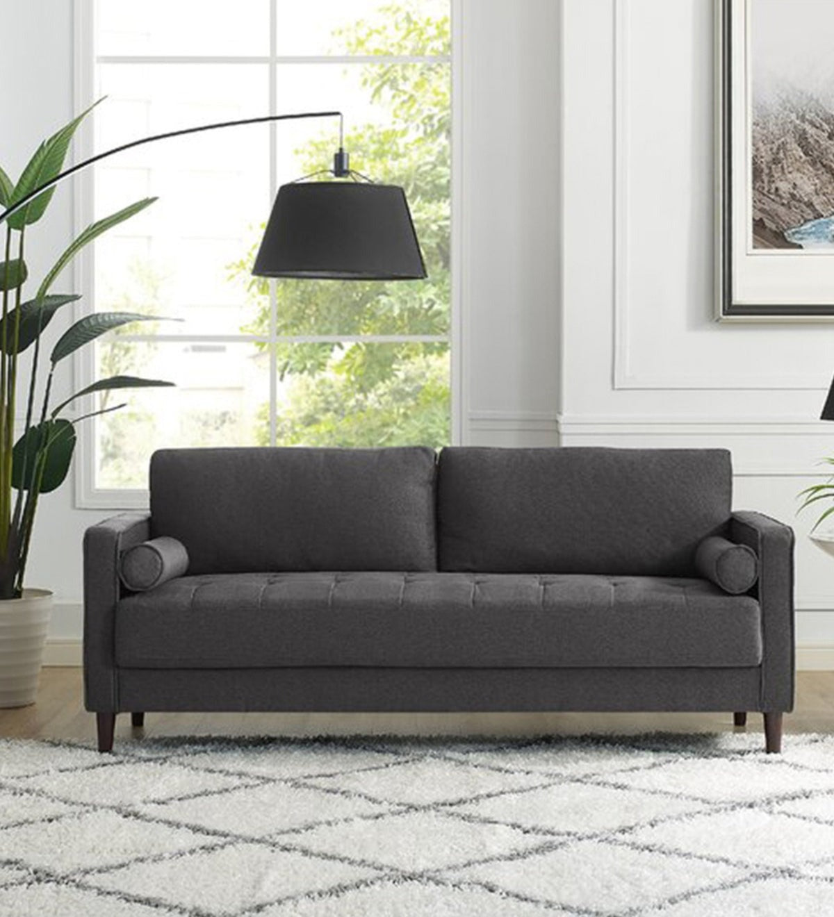 Darvin Fabric 3 Seater Sofa