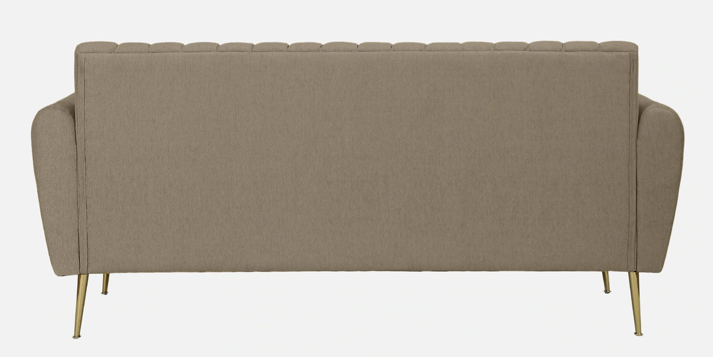 Fidel Fabric 3 Seater Sofa In Beige Colour