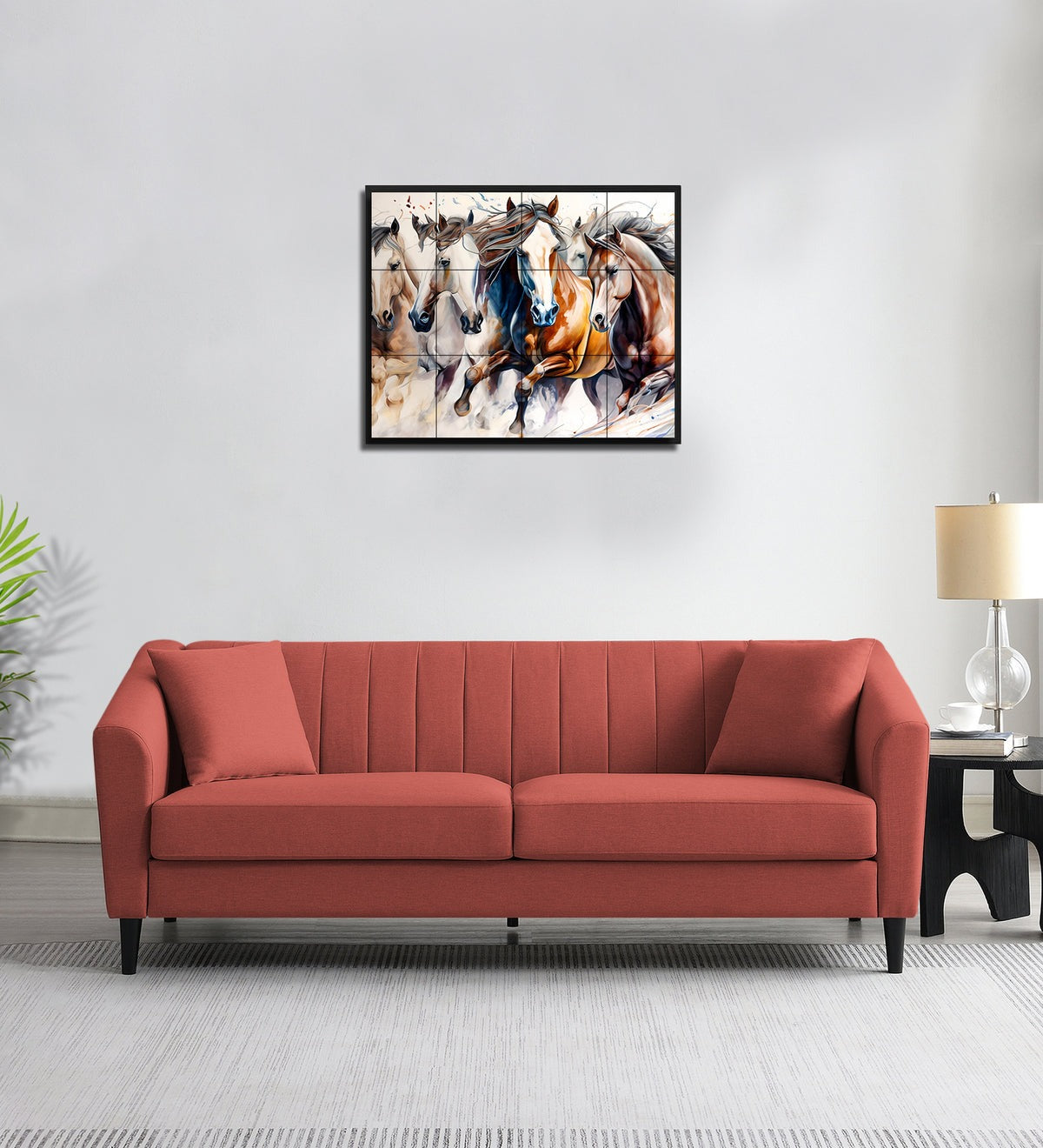 Polon Fabric 3 Seater Sofa