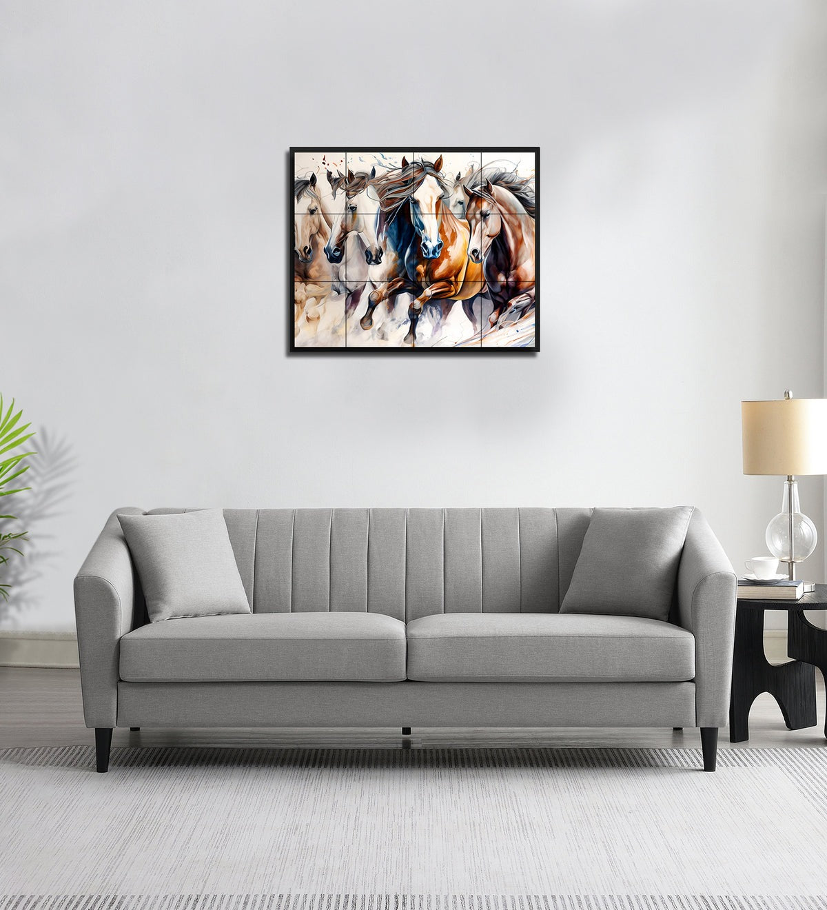 Polon Fabric 3 Seater Sofa