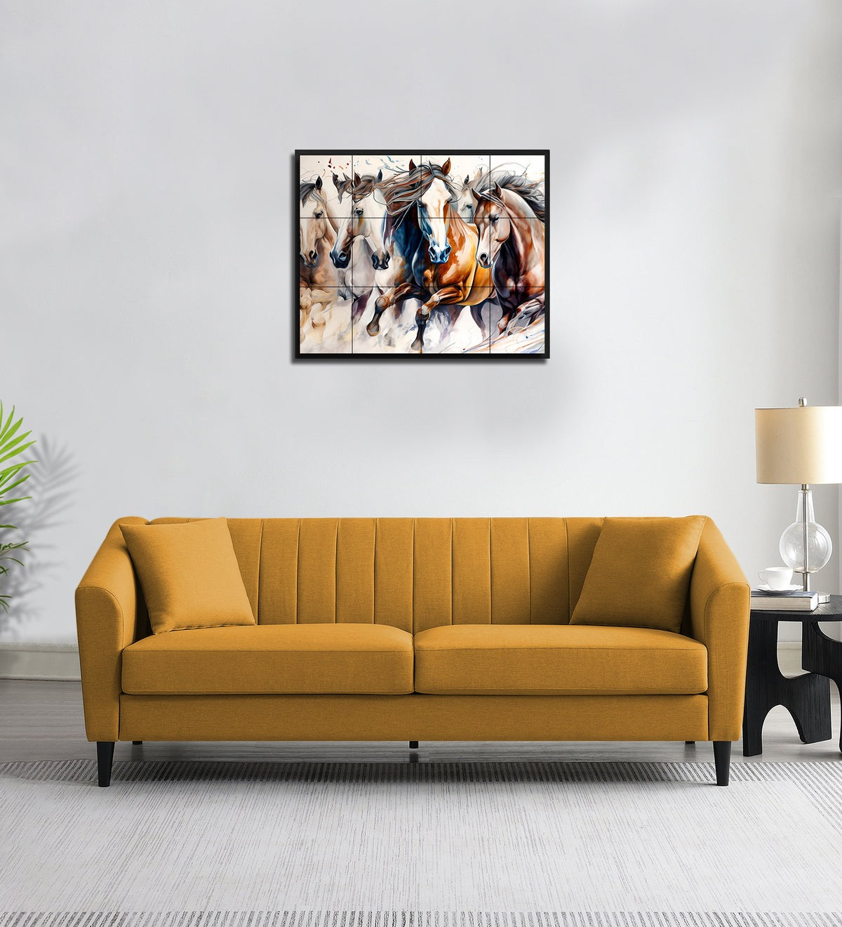 Polon Fabric 3 Seater Sofa