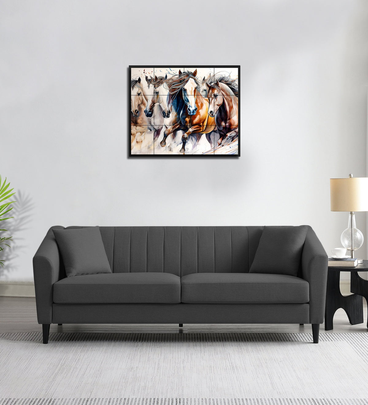 Polon Fabric 3 Seater Sofa