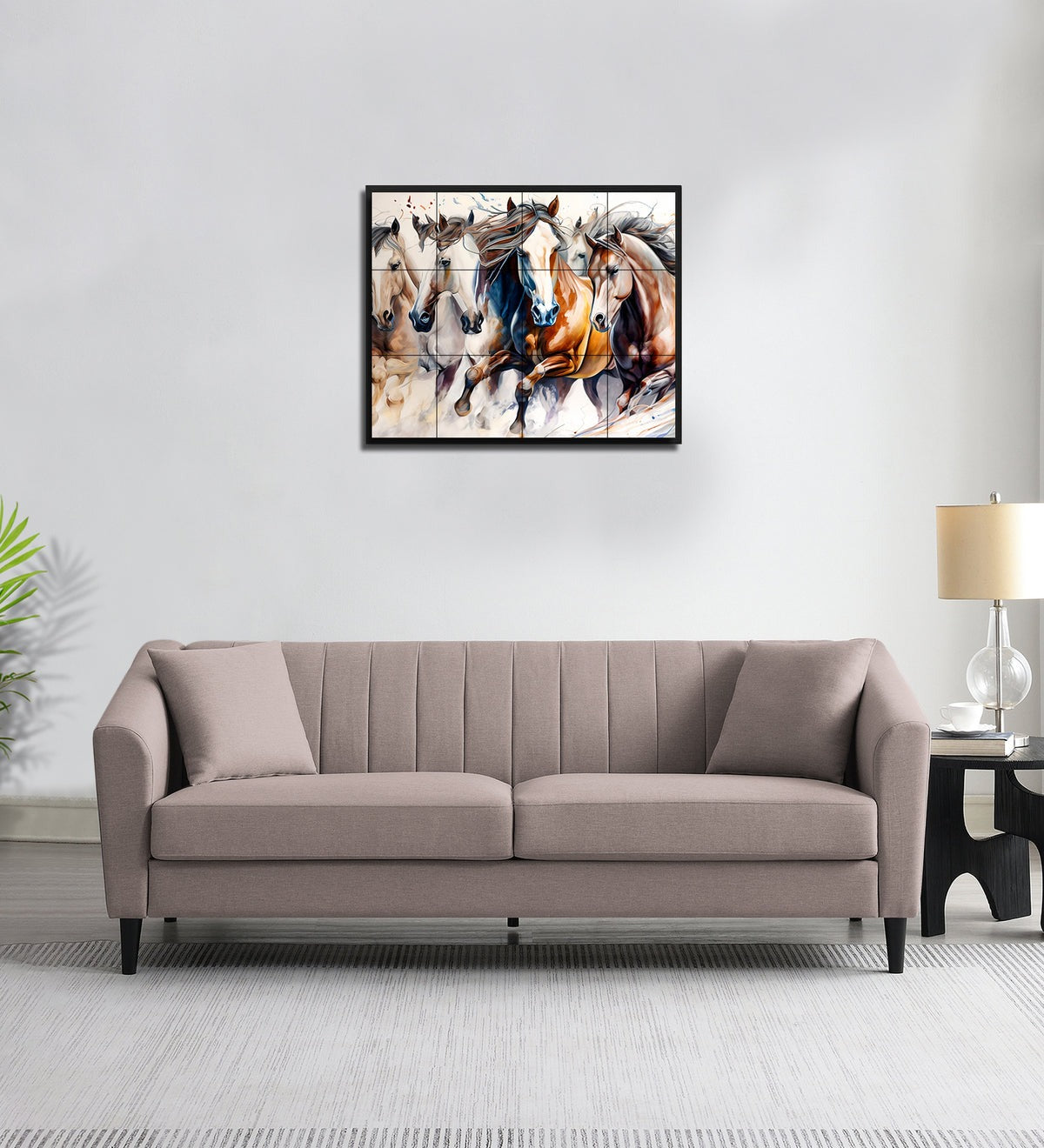 Polon Fabric 3 Seater Sofa