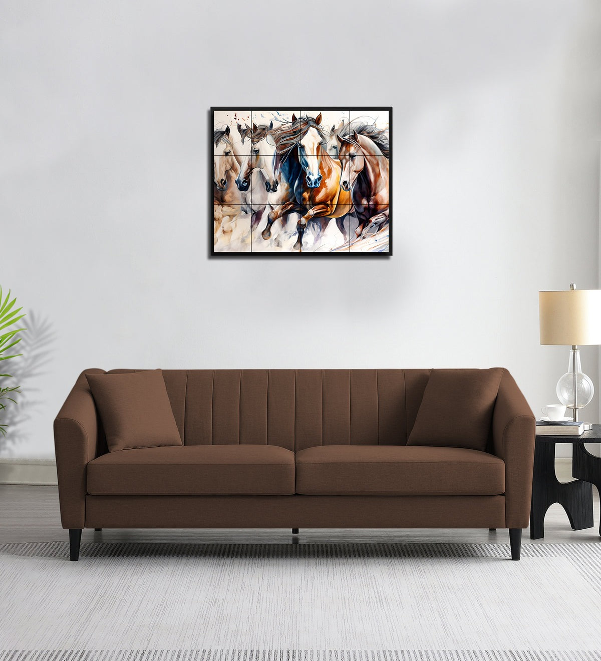 Polon Fabric 3 Seater Sofa
