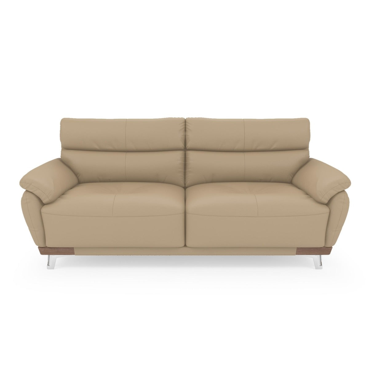 Perry Leather 3 Seater Sofa