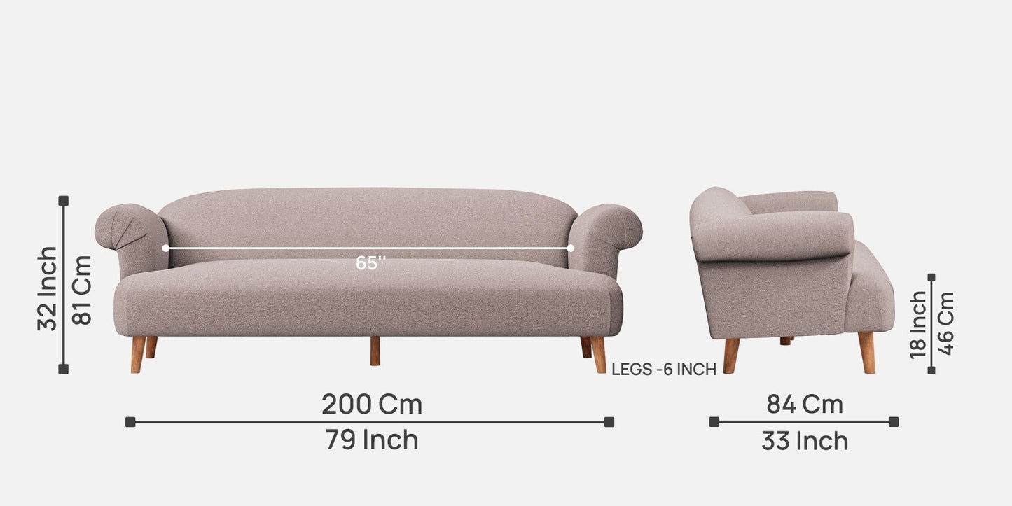 Barber Fabric 3 Seater Sofa