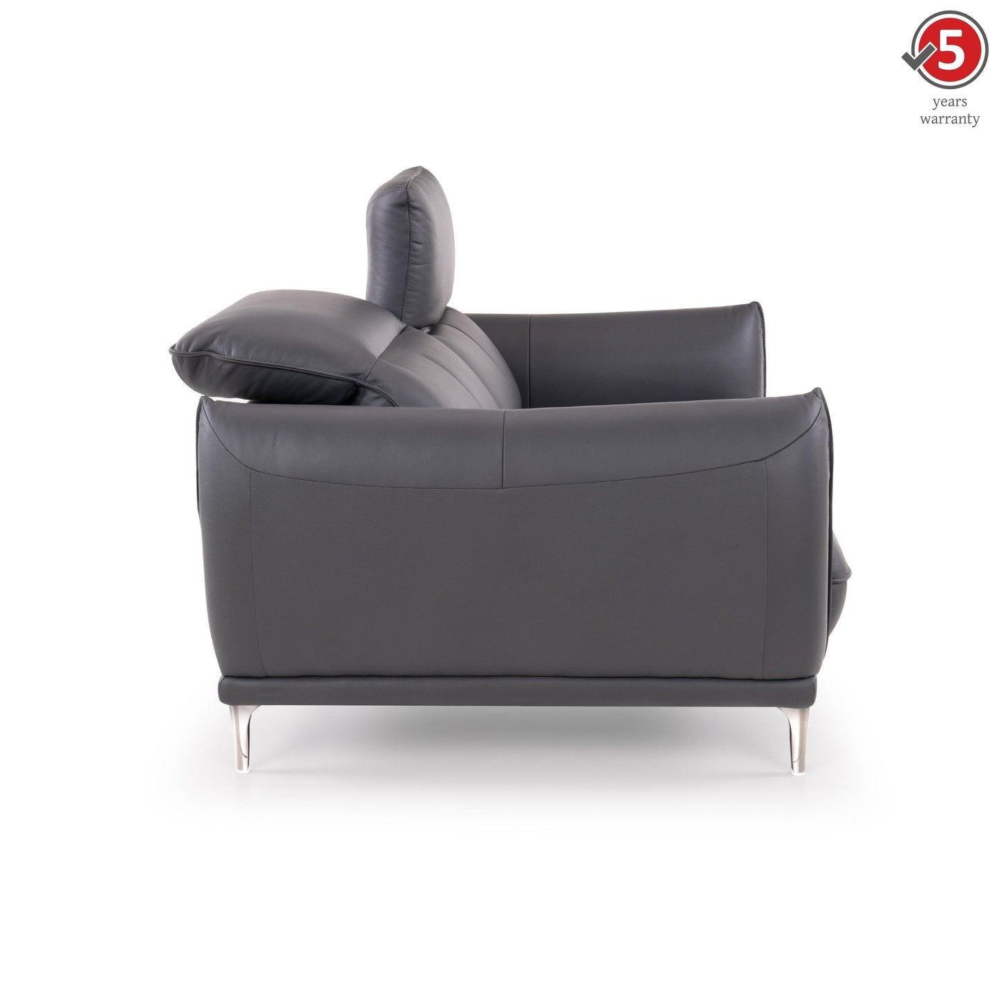 Arnett Leather 3 Seater Sofa with Adjustable Headrest