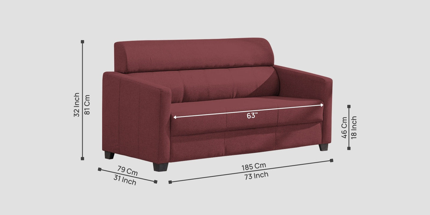 Devo Fabric 3 Seater Sofa