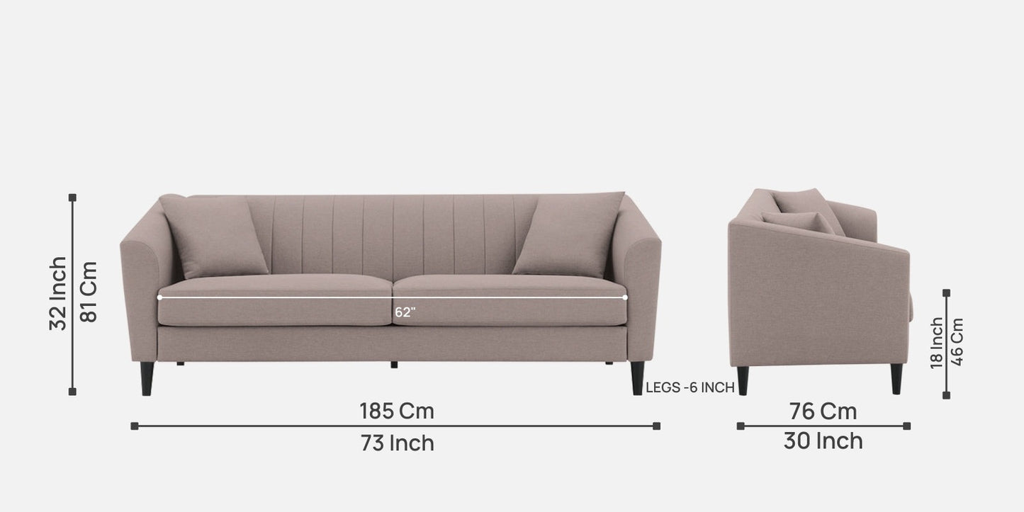 Polon Fabric 3 Seater Sofa