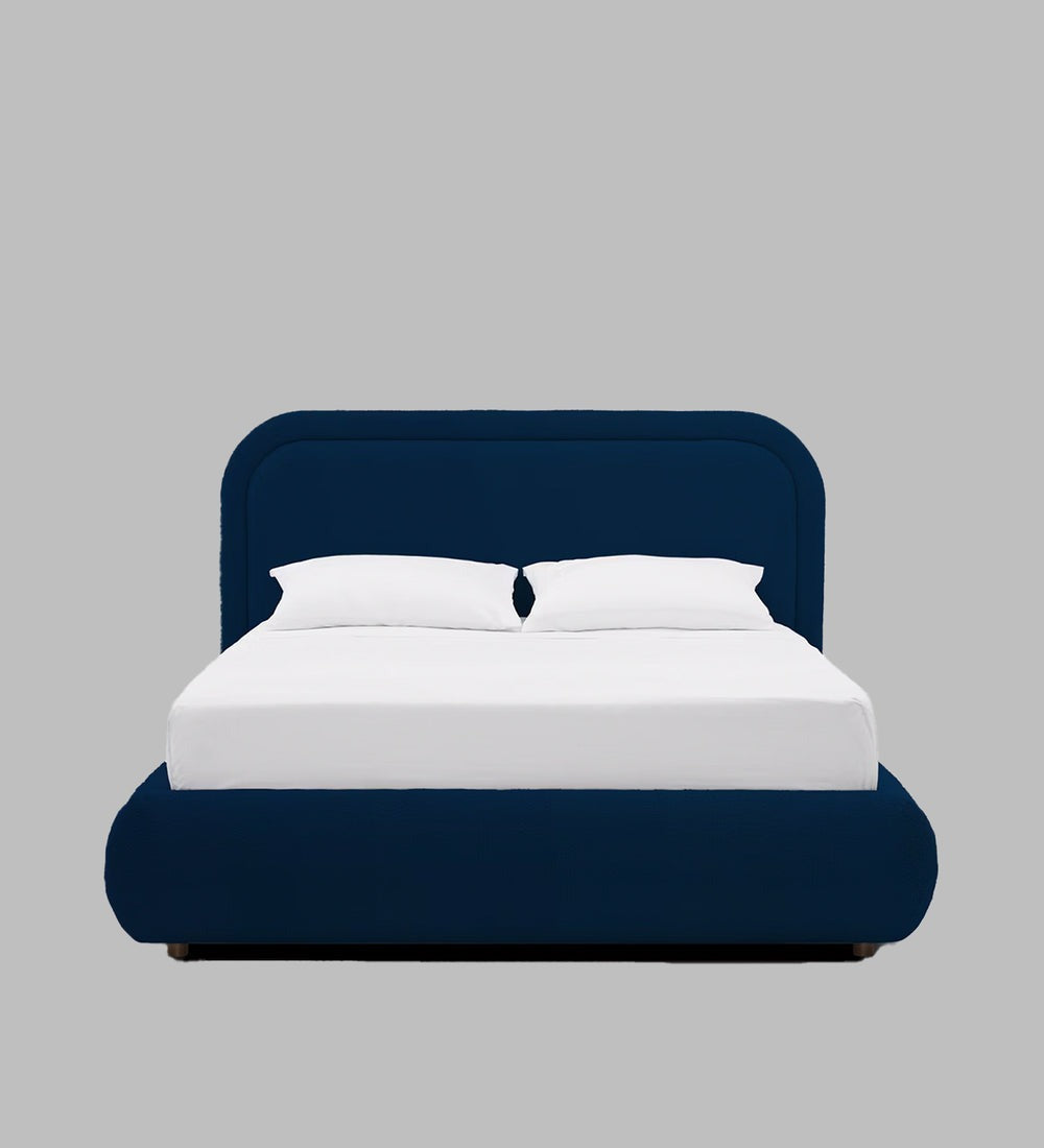 Luno Boucle Fabric Queen Size Bed