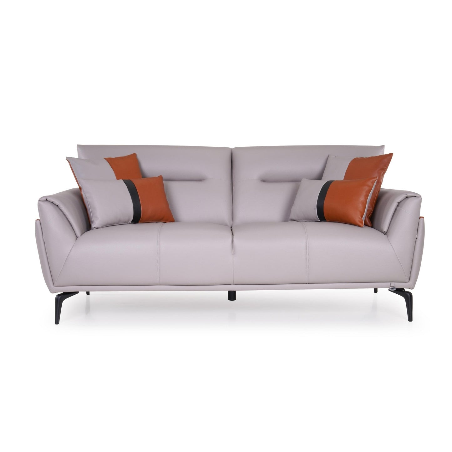 Jonas Leatherette 3 Seater Sofa