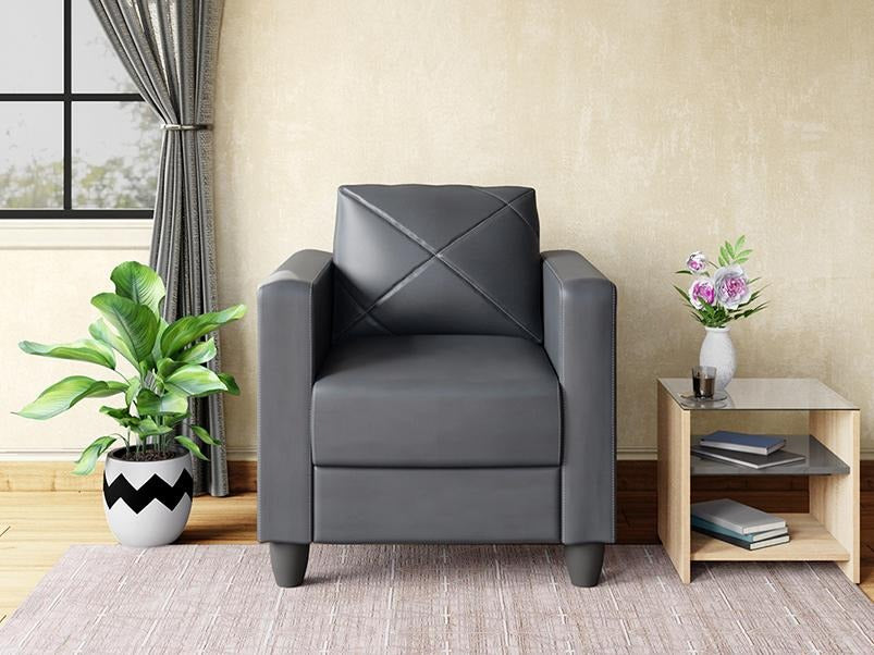 Quad Sofas Synthetic Leather Nimbus Grey