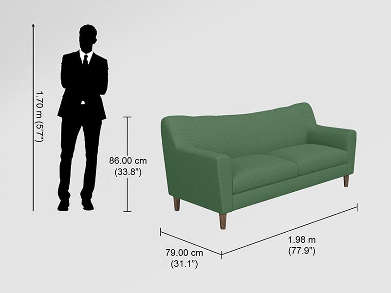 Bevelark 3 Seater Fabric Sofa