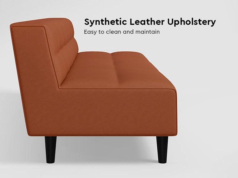 Suez 3 Seater Synthetic Leather Sofa