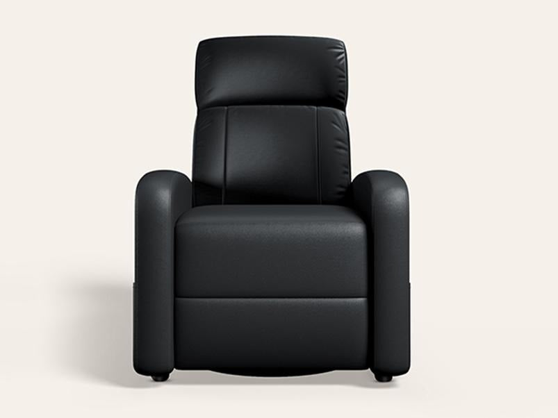 Snug Manual 1 Seater Synthetic Leather Recliner Sofa