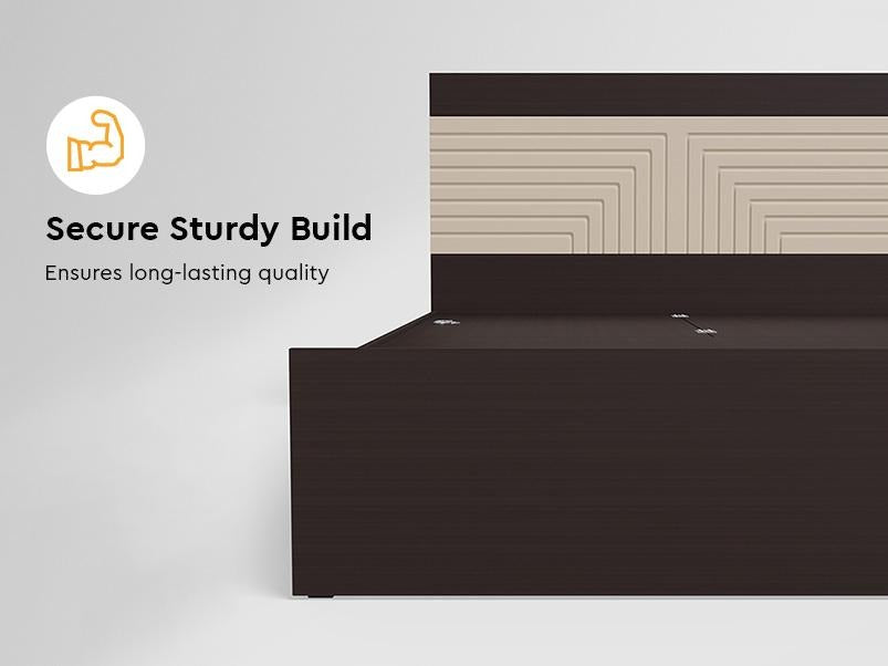 Apex V2 King Size Engineered Wood Bed with Pull-Out Storage