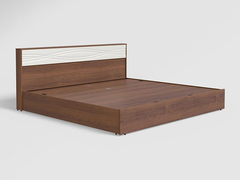 Casablanca V2 King Size Engineered Wood Bed with Half Hydraulic Storage