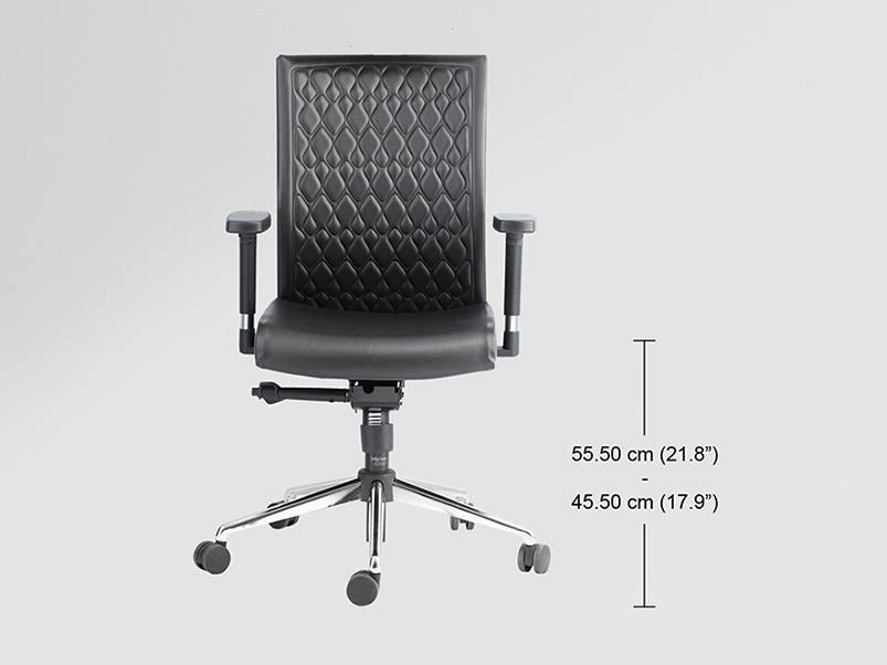 Elite Mid Back Leatherette Ergonomic Office Chair