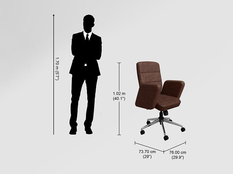 Tufty Mid Back Microfiber Ergonomic Office Chair