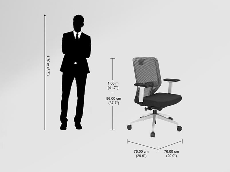 Greta 2.0 Mid Back Fabric Ergonomic Chair