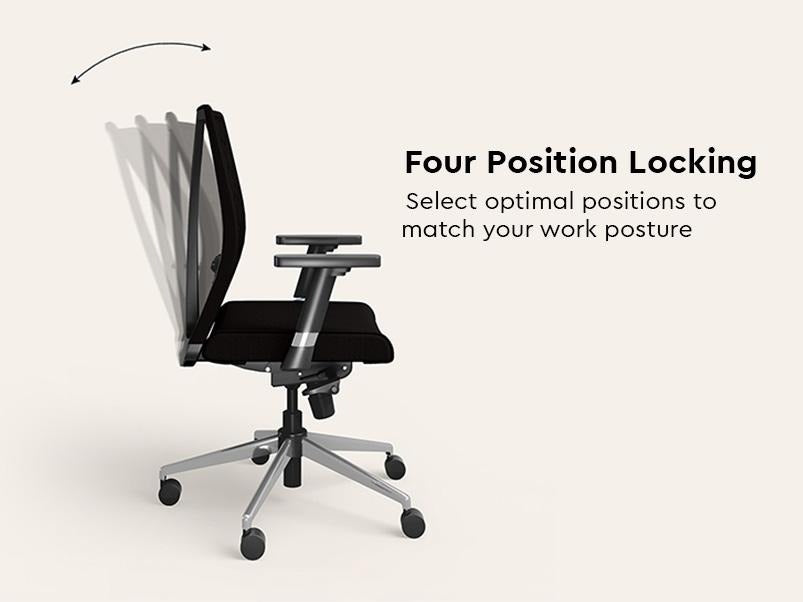 Prime Full Back Knitted Fabric Ergonomic Office Chair