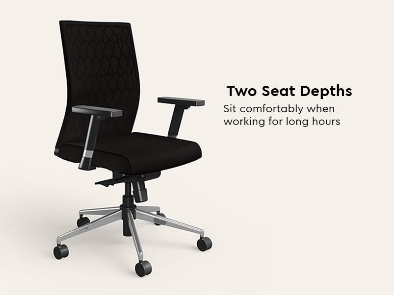 Prime Full Back Knitted Fabric Ergonomic Office Chair