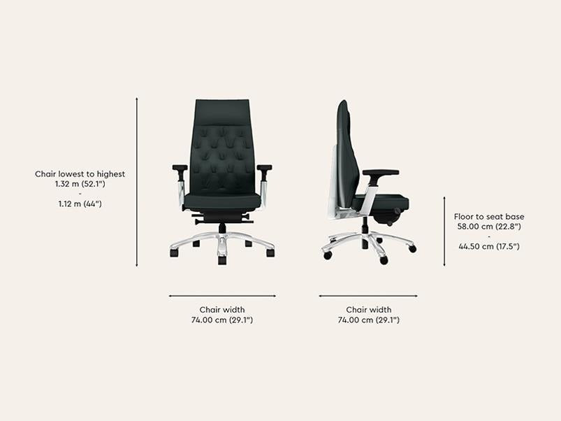 Posture Perfect High Back Leather Executive Ergonomic Revolving Chair