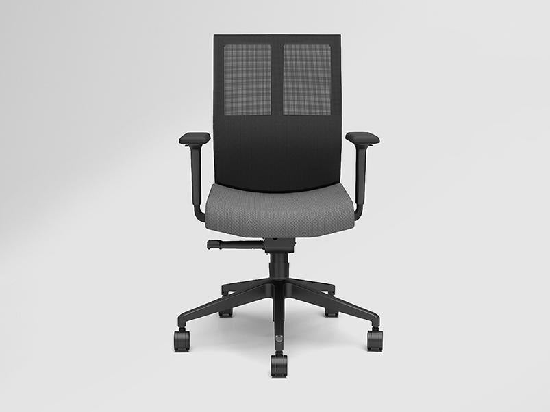 Cross Full Back Knitted Fabric Ergonomic Office Chair