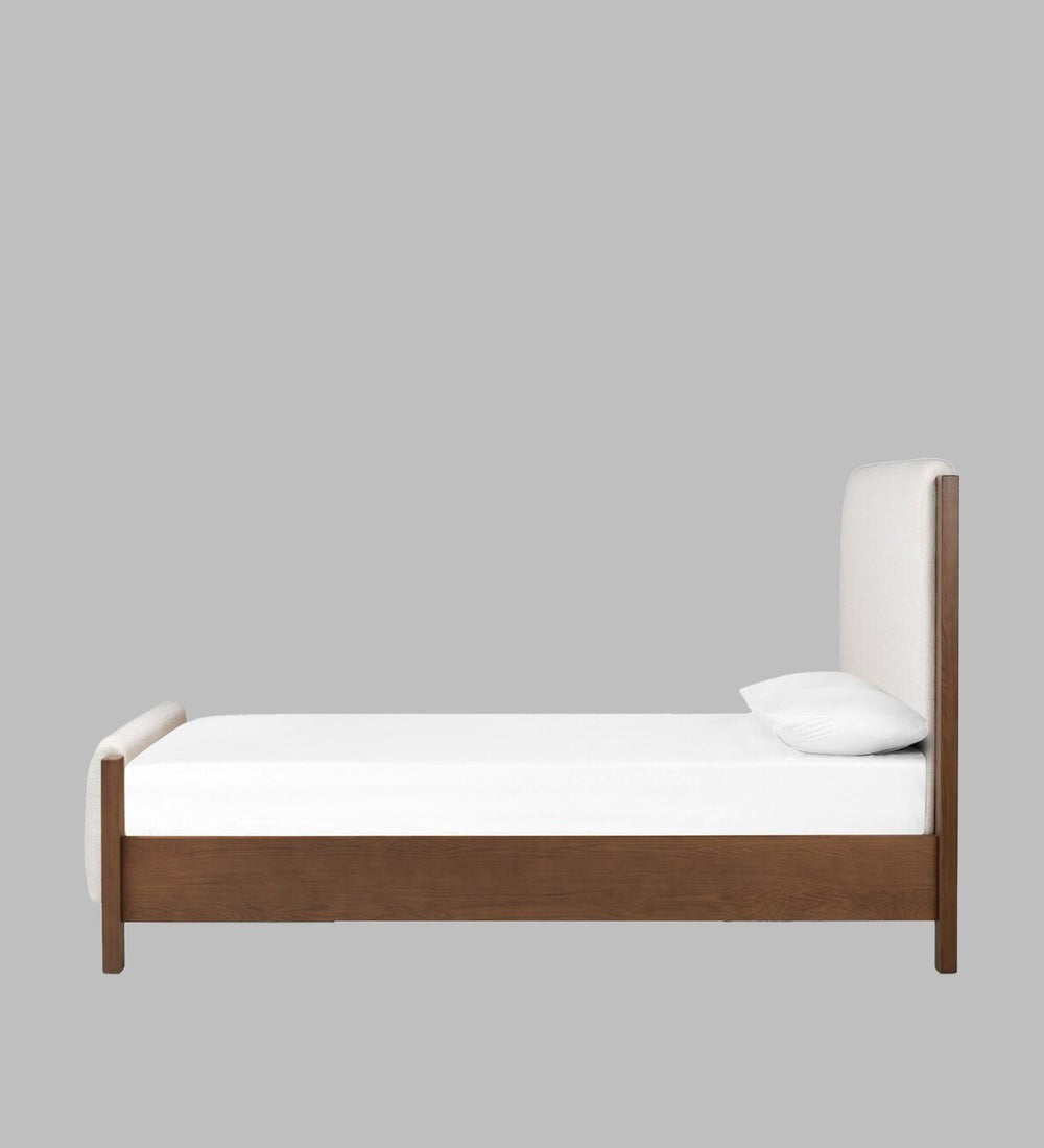 Aero Boucle Fabric Queen Size Bed
