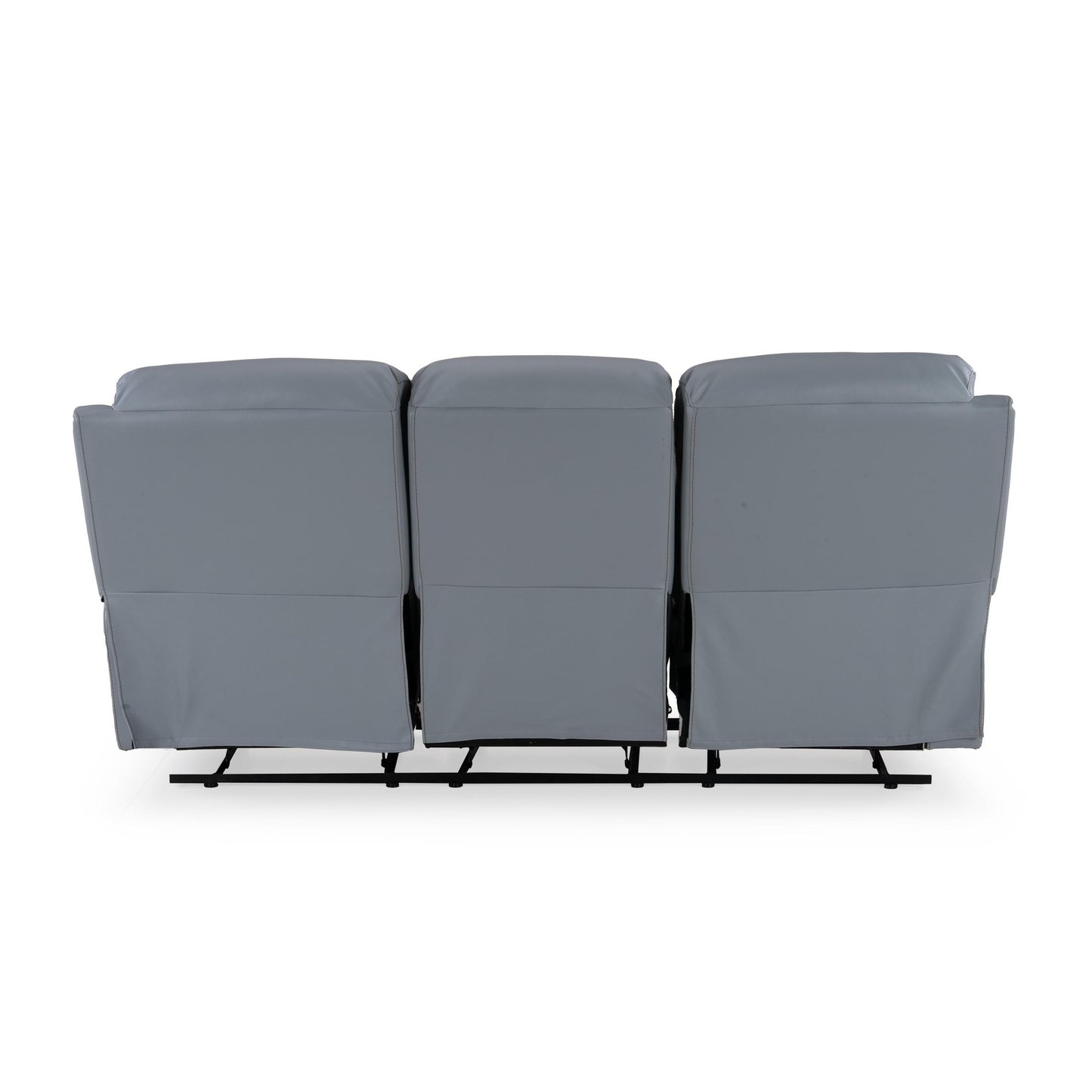 Alisio Leatherette 3 Seater Manual Reclining Sofa