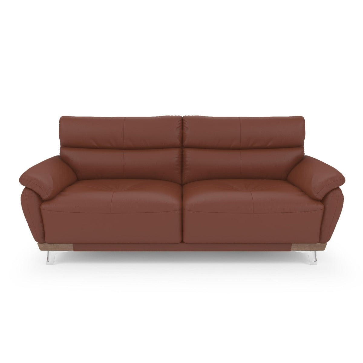 Perry Leather 3 Seater Sofa