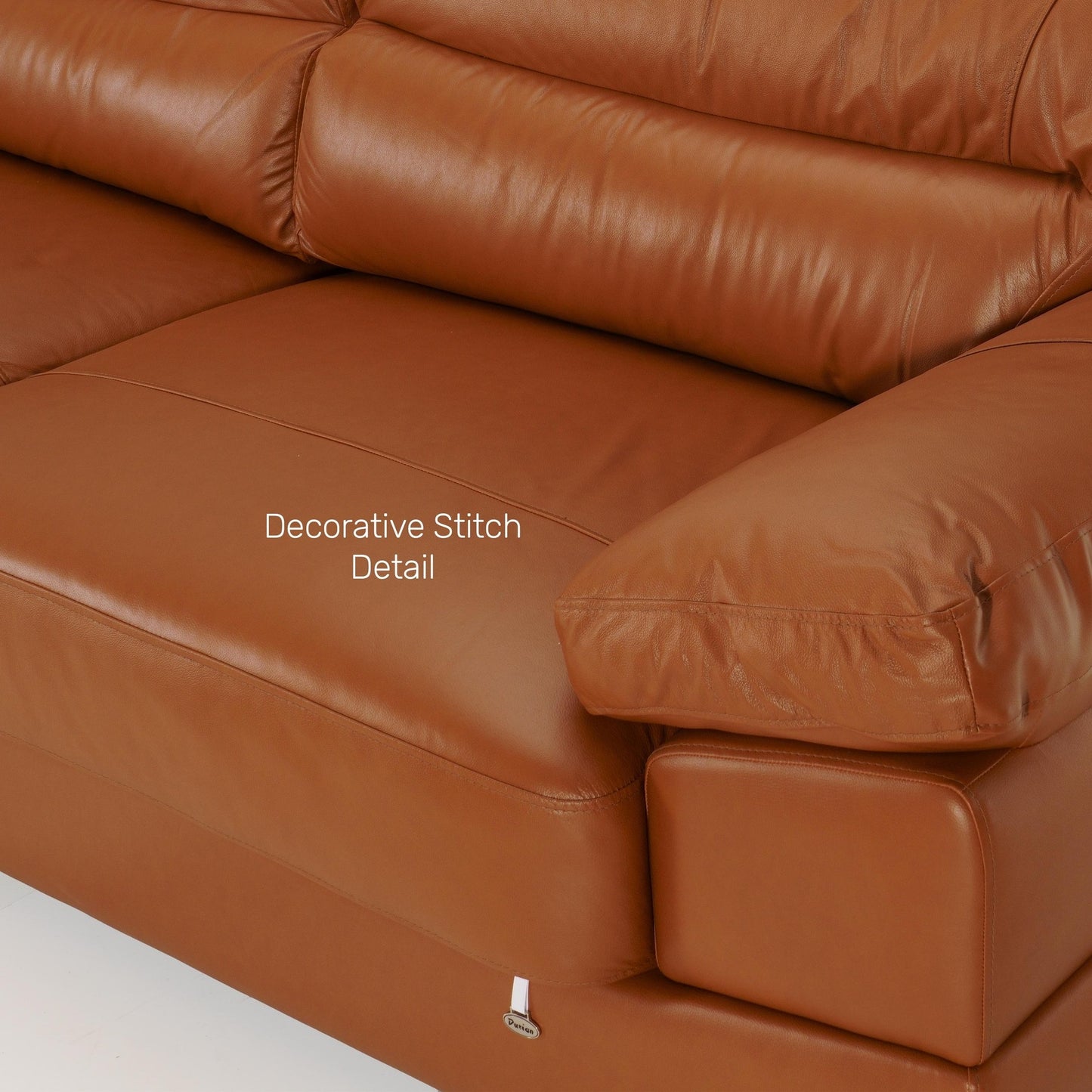 Hensley Leather 3 Seater Sofa