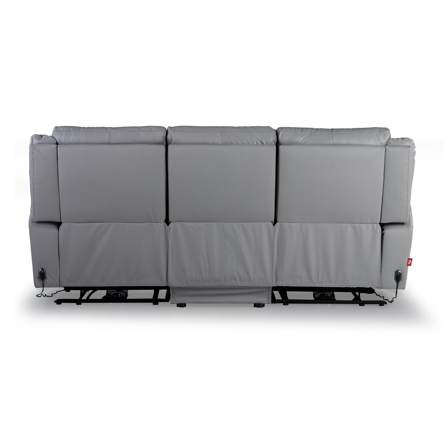 Meredith Leather 3 Seater Power Recliner with Charging Ports