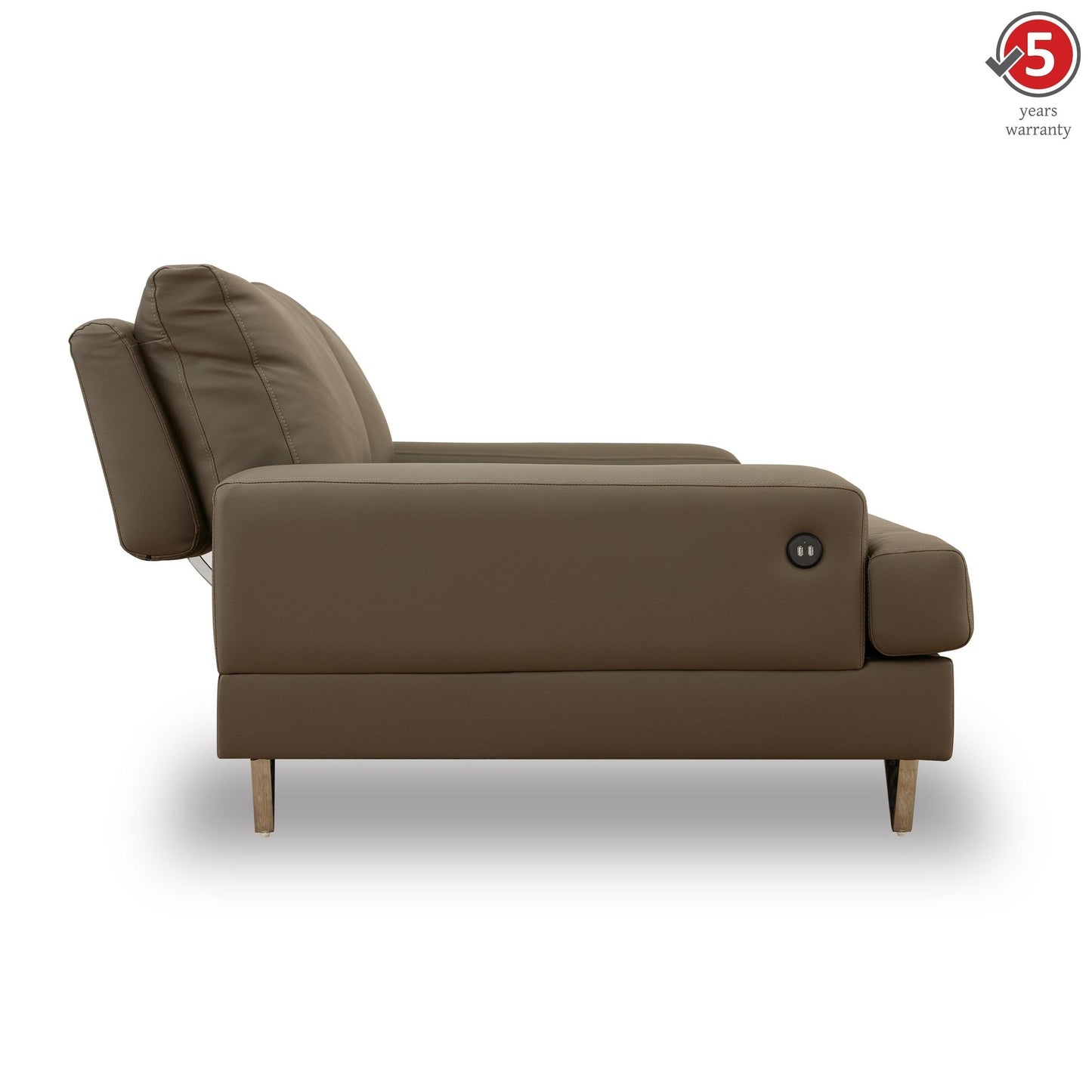 Benjamin Leatherette 3 Seater Sofa