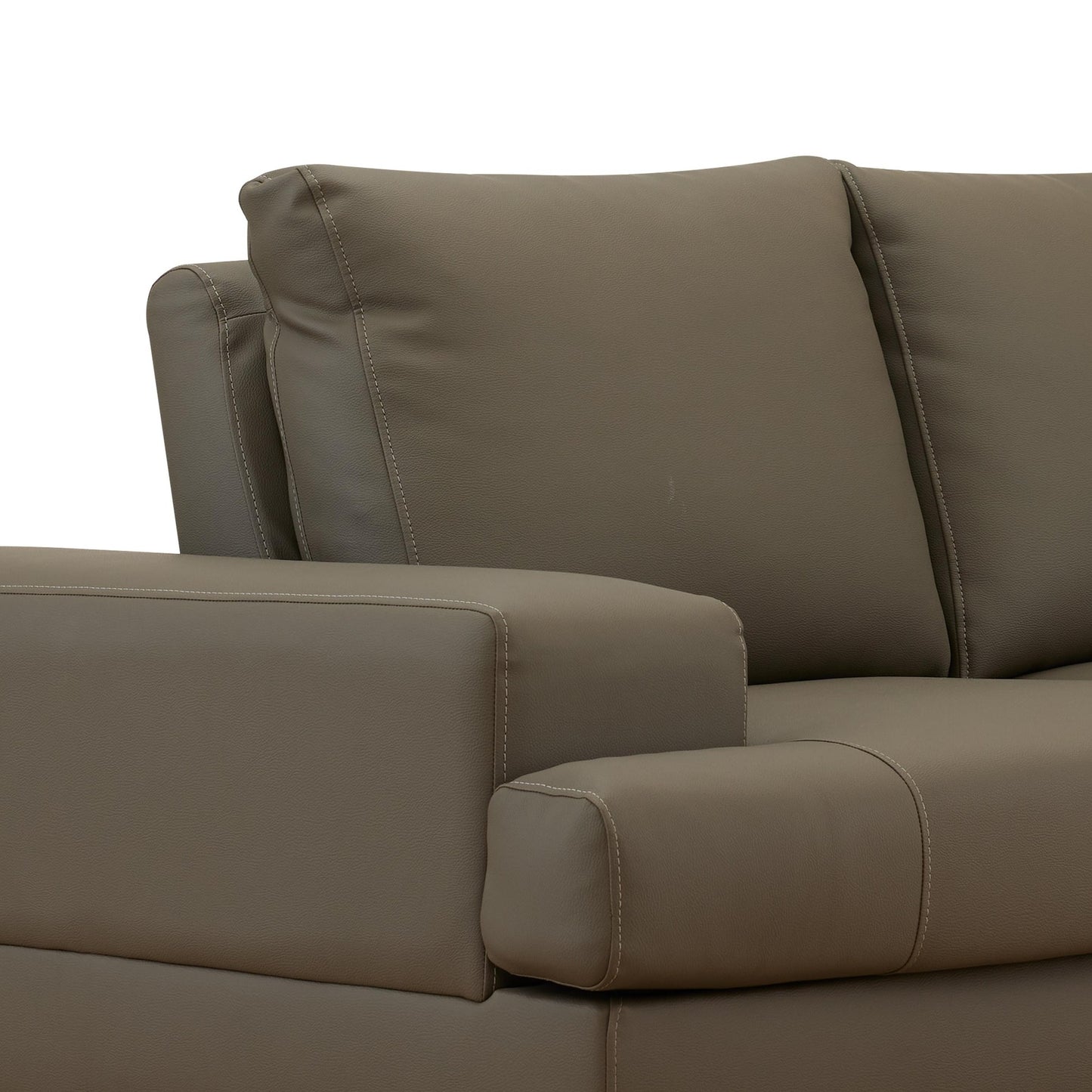 Benjamin Leatherette 3 Seater Sofa