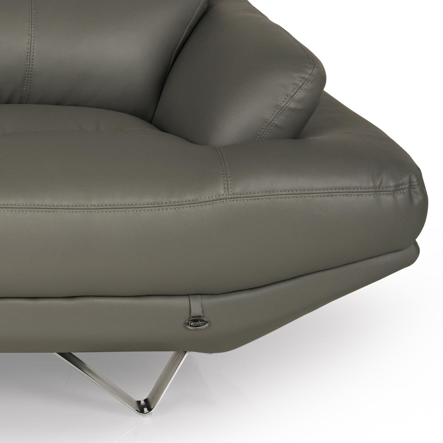 Orlando Leatherette 3 Seater Sofa with Adjustable Headrest