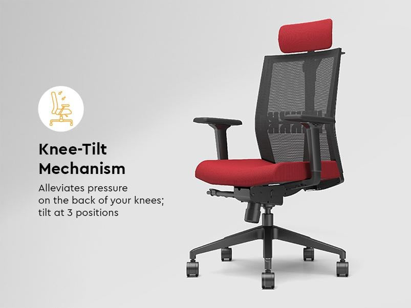 Aero High Back Knitted Fabric Ergonomic Office Chair
