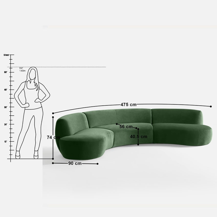Celeste Sectional 4 Seater Sofa
