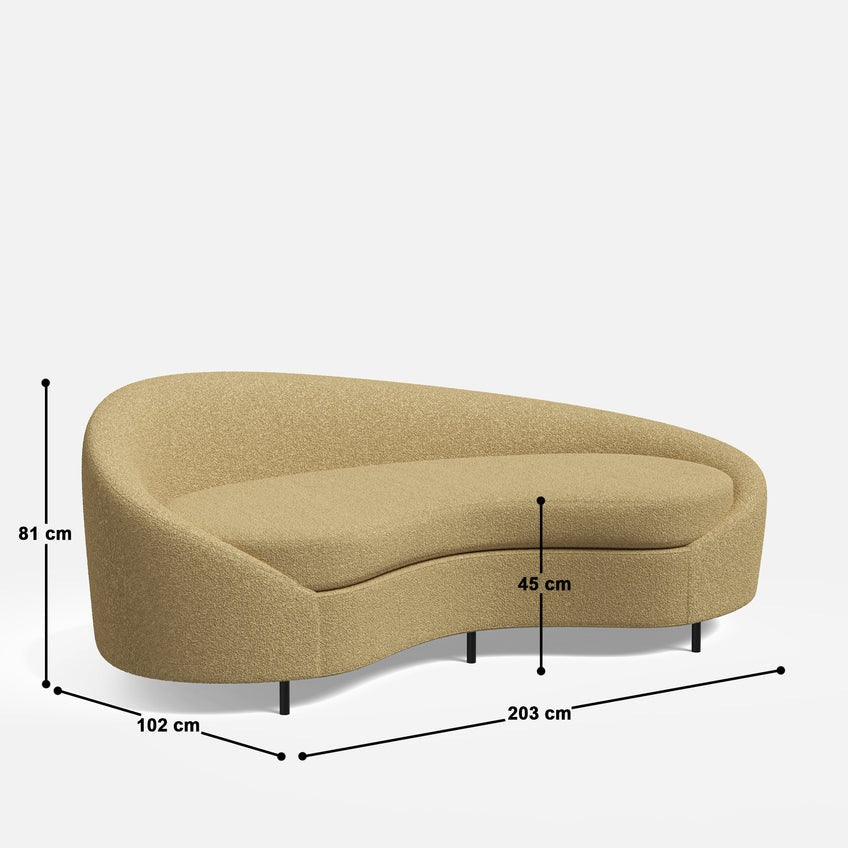 Cortez Curvy 2 Seater Sofa