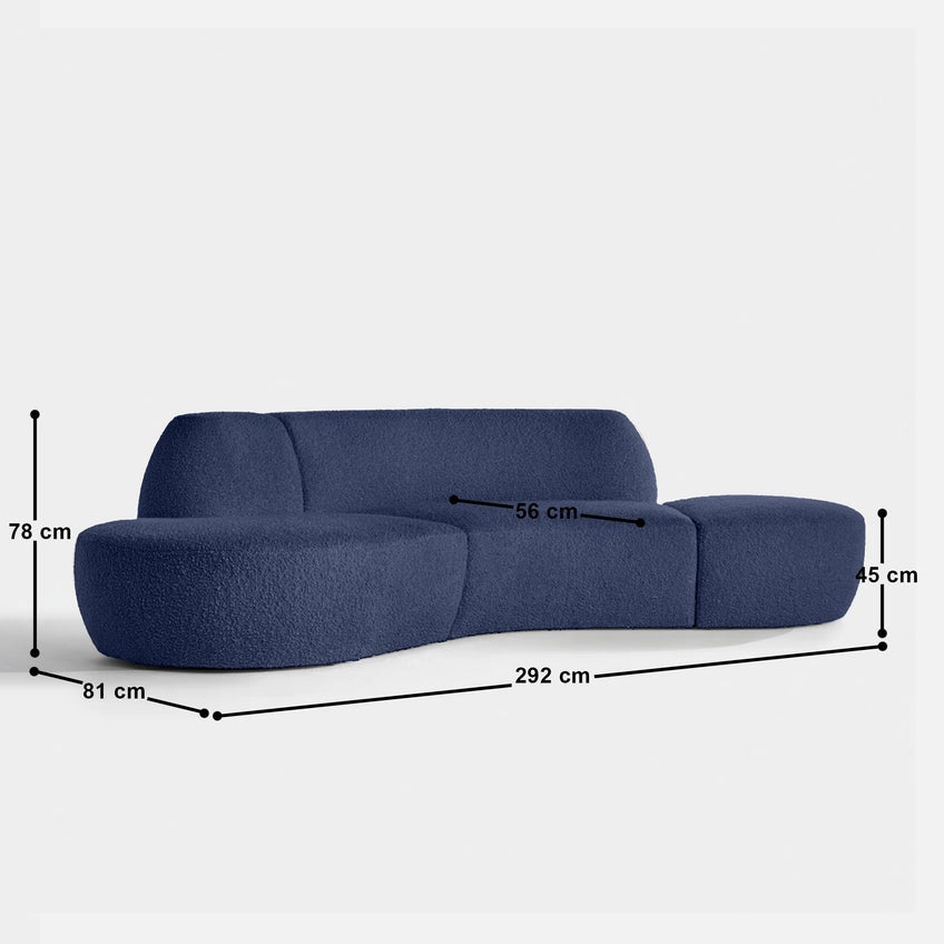 Gustavo Curvy Sectional Sofa