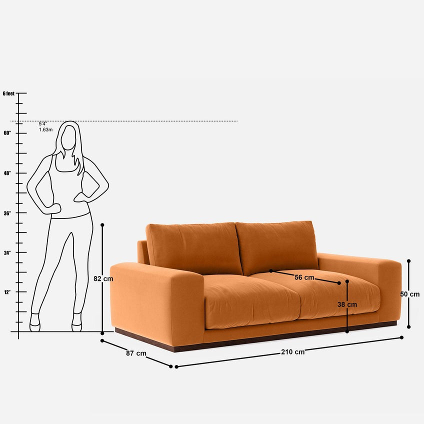 Derek 3 Seater Sofa
