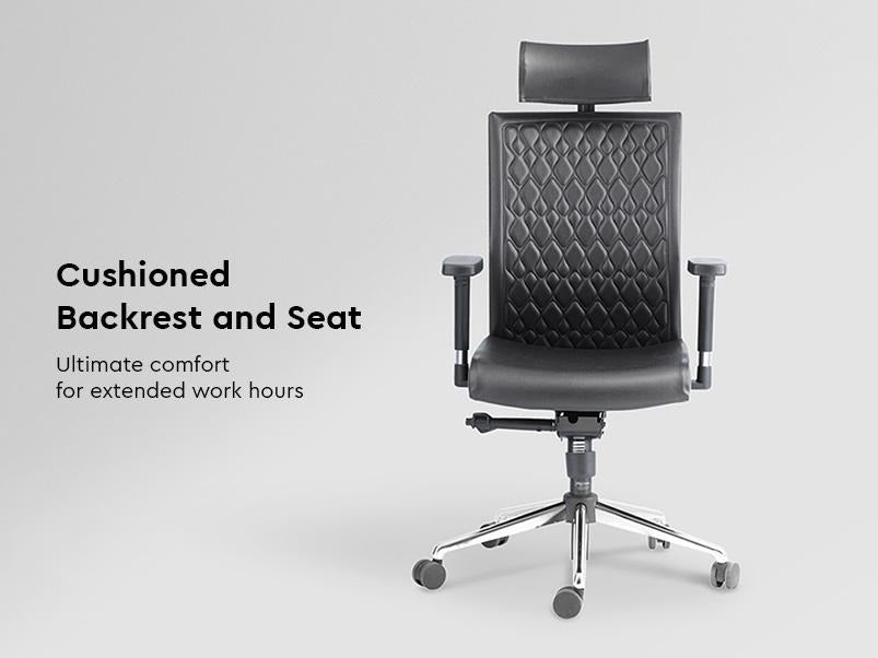 Elite High Back Leatherette Ergonomic Office Chair