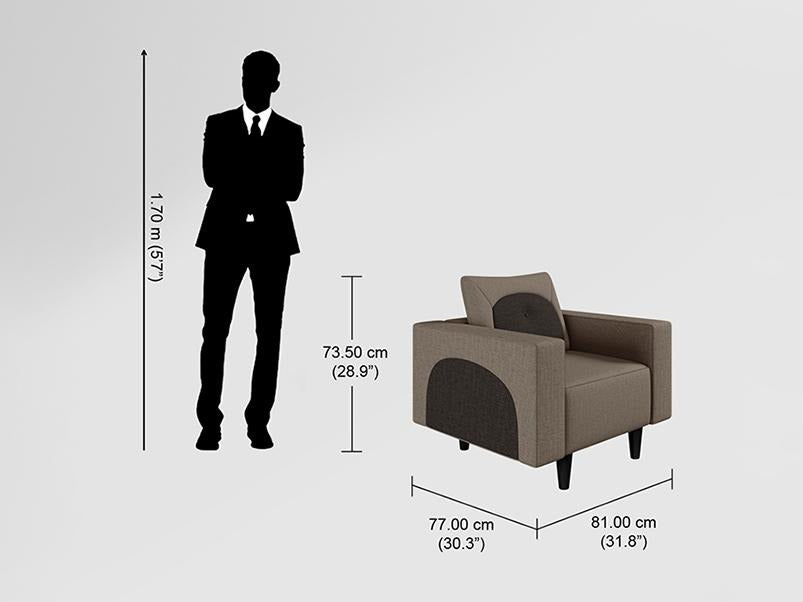 Pangram 6 Seater Fabric Sofa Set (3+2+1)